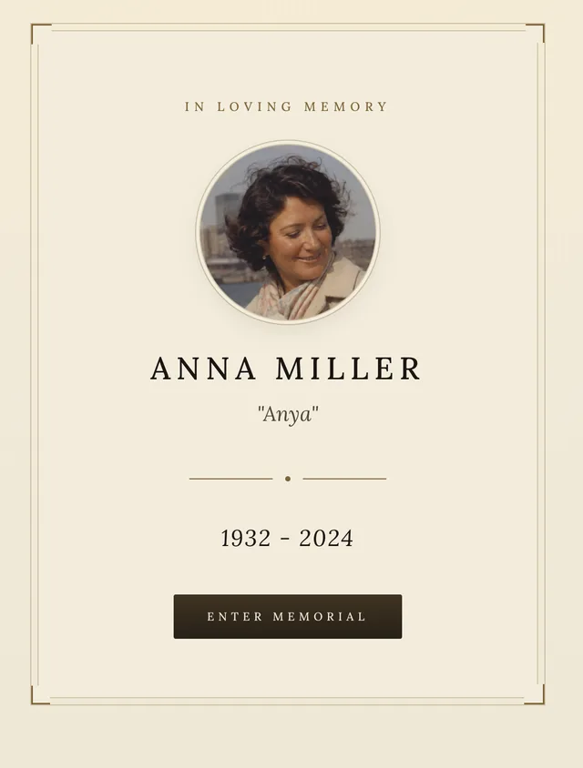 The opening page